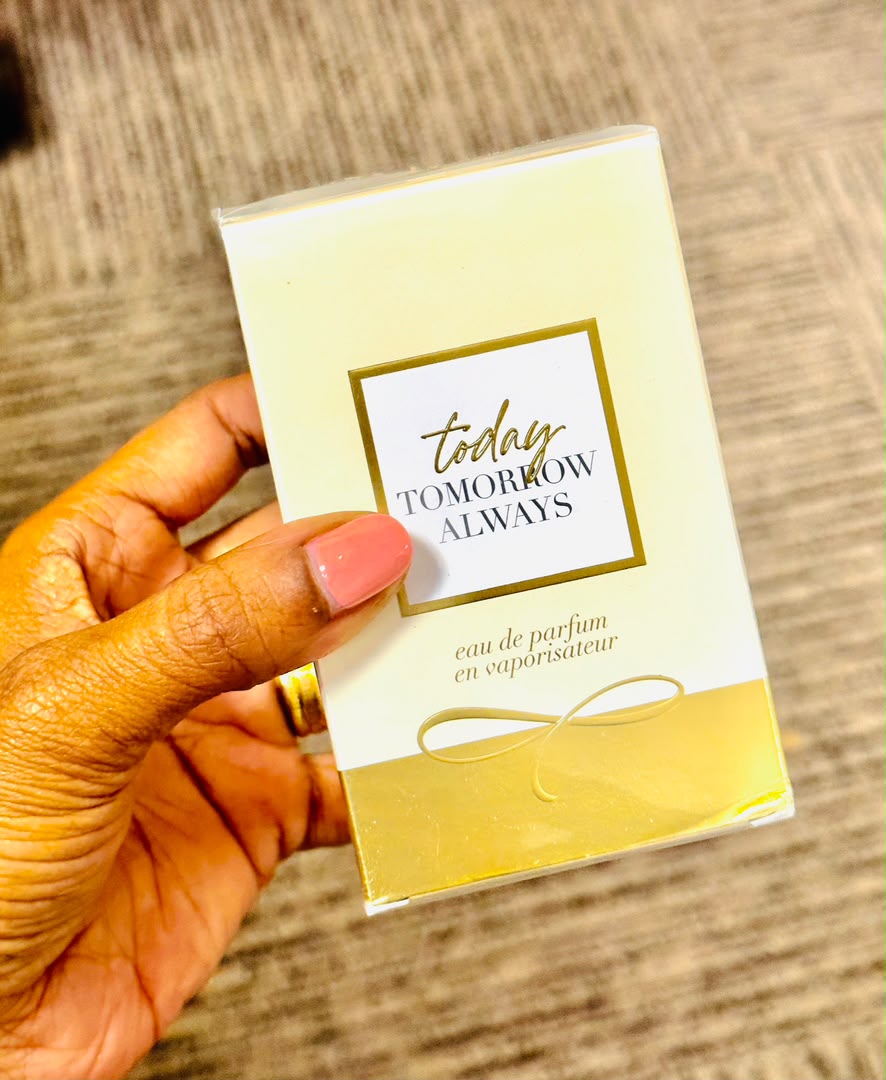 Today Tomorrow Always eau de parfum held in hand