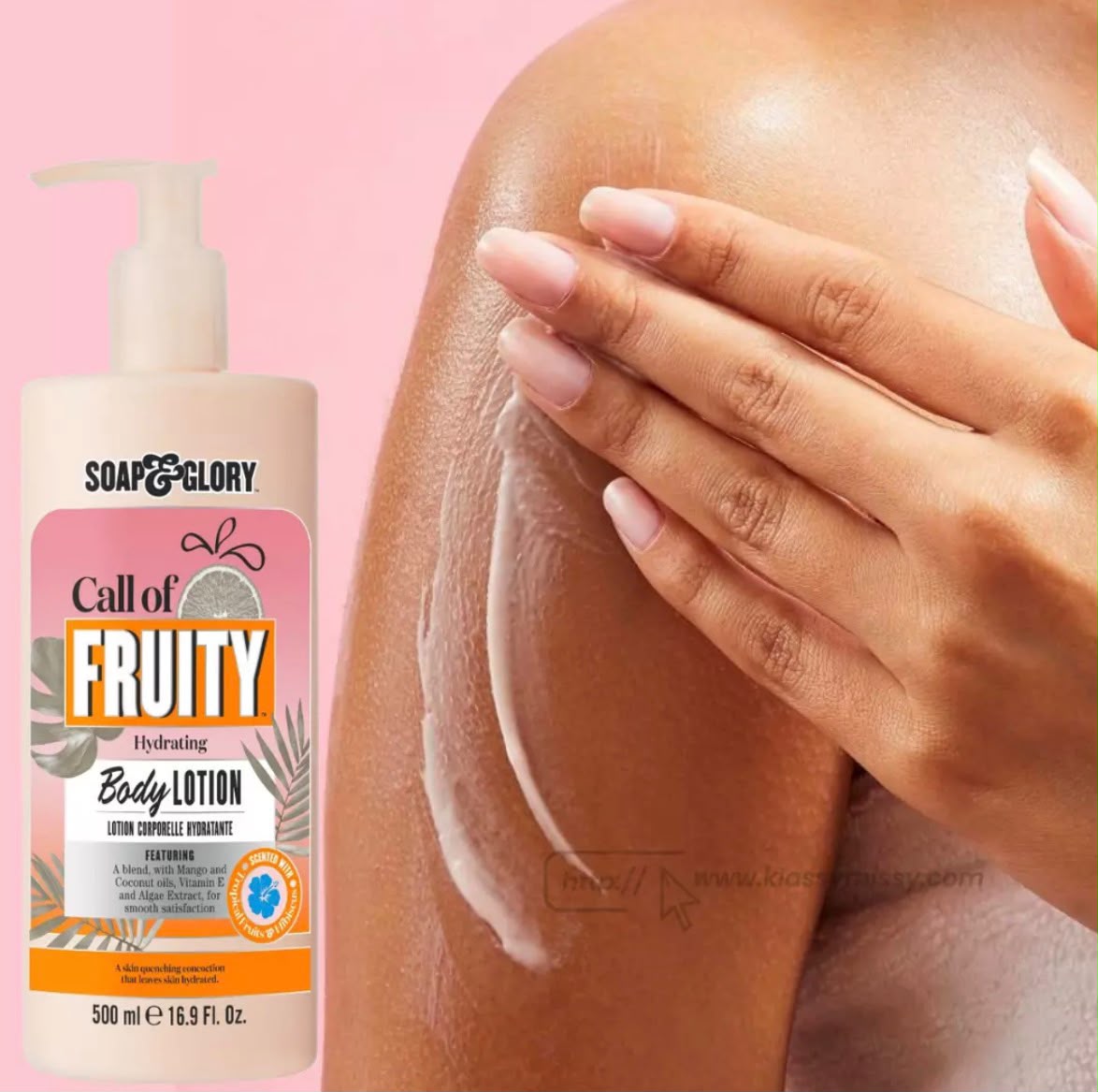 Soap & Glory Call of Fruity hydrating body lotion 500ml pump bottle
